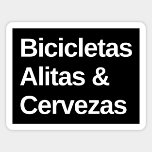 Bicicletas Alitas y Cervezas Cycling Shirt, Amante de las Bicicletas, Bicicletas y Alitas, Bicicletas y Cervezas,  Playera para Ciclista, Amante del Ciclismo, Amante de las Bicicletas, Playera para Ciclista, Bicis y Alitas, Bicis y Cervezas Magnet